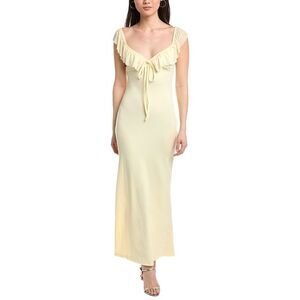 Ipponelli Womens Sleeveless Maxi Dress, Yellow